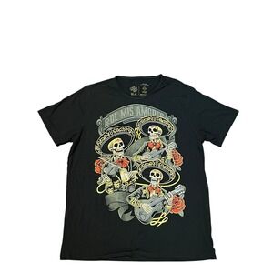 NWT Ay Guey Men's T Shirts Skull Size Large 20" Pit To Pit; 26" Long